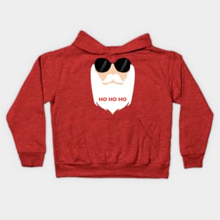 Christmas - Sunglass Santa - Ho Ho Ho Kids Hoodie